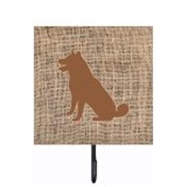 Carolines Treasures Shiba Inu Burlap And Brown Leash Or Key Holder BB1113-BL-BN-SH4 - main